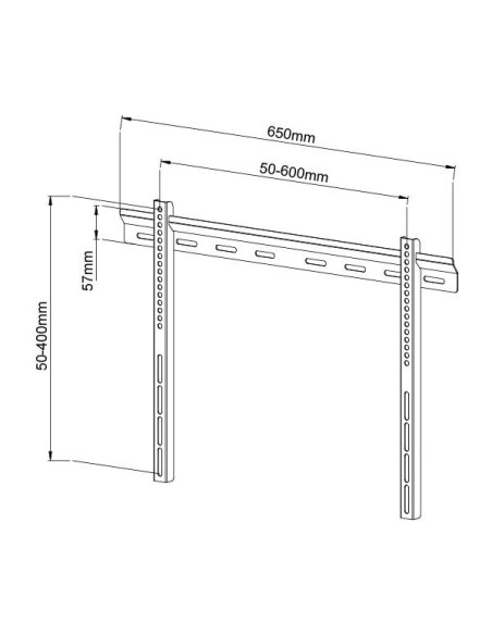 Staffa a Muro Ultra Slim TV LED LCD 40-65''