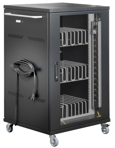 Carrello Stazione di Ricarica Ventilato 36 Notebook o Smartphone Nero