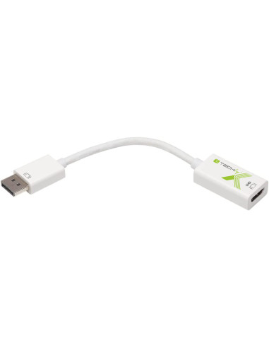 Adattatore Attivo Displayport 1.2 Maschio HDMI Femmina 4K 60Hz 15 cm Bianco