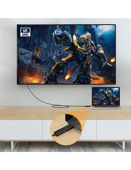 Adattatore Convertitore da DisplayPort DP 1.2 a HDMI 4K 60Hz Nero