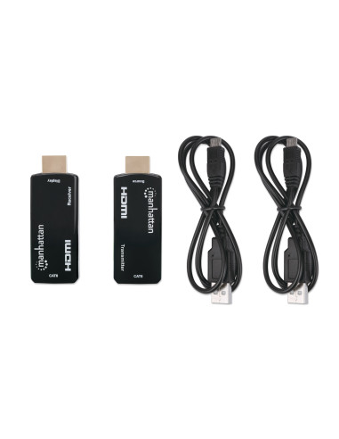 Extender HDMI Over Ethernet 1080p Compatto Nero