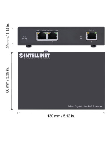 Ultra PoE Extender Gigabit 2 porte