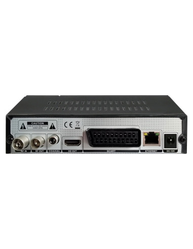 Decoder Ricevitore Digitale Terrestre DVB-T/T2 H.265 HEVC 10bit Metallo con Telecomando Universale 2 in 1 con Alimentatore 12V