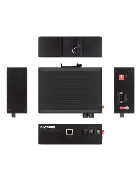 Media Converter Industriale Fast Ethernet 1000Base-SX