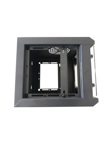 Armadio Rack 10'' a Muro 9 Unit&agrave Pannelli Asportabili Nero