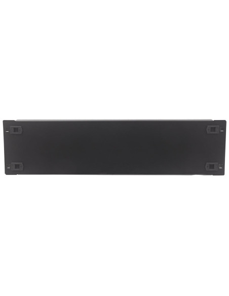 Pannello Cieco Toolless a Clip per Armadi Rack 19'' 3U Nero