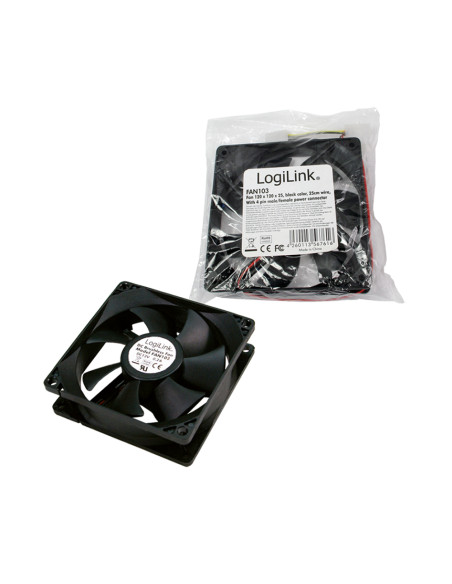 Ventola PC 120x120x25 12V 1800RPM con Cavo Alimentazione a Y