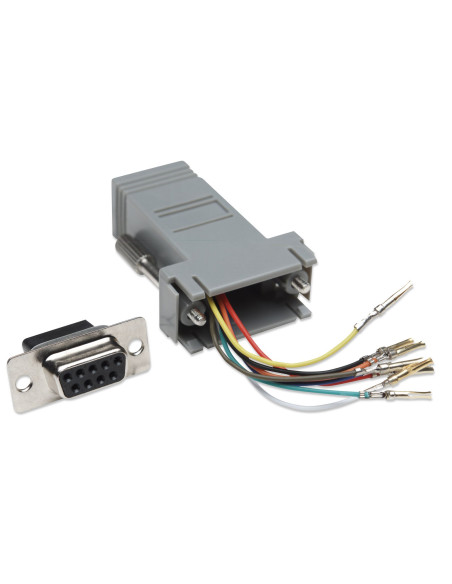 Adattatore Modulare DB 9p.F / RJ45 8 fili