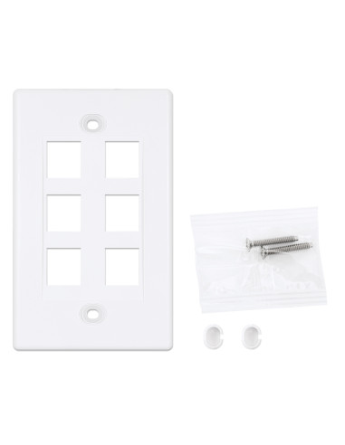 Placca Porta Frutti 6 Posti Mod.503 Bianco