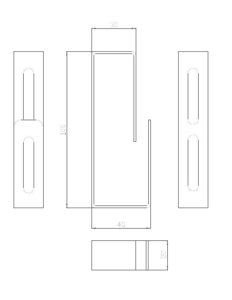 Passacavi per Armadi Rack Grigio