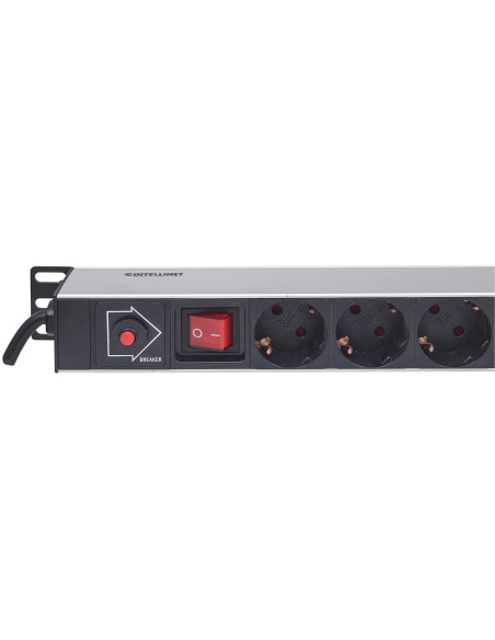 Multipresa Verticale per Rack 12 Posti Spina Schuko Angolata