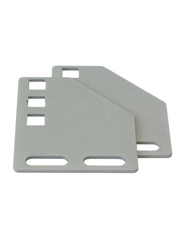 Staffe per Montaggio Verticale su Montanti Rack Silver