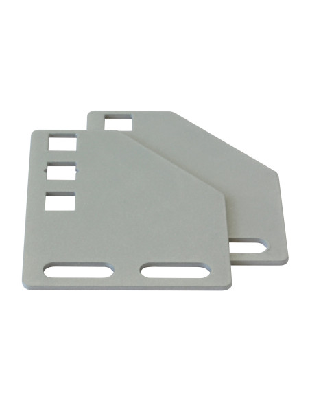 Staffe per Montaggio Verticale su Montanti Rack Silver
