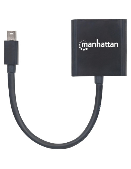 Convertitore Attivo MiniDP M a DVI F 15cm 4K Nero