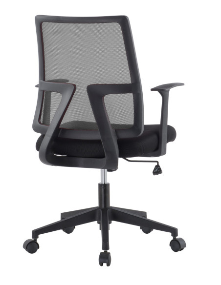 Sedia da Ufficio con Seduta Imbottita e Schienale in Tessuto High Tech