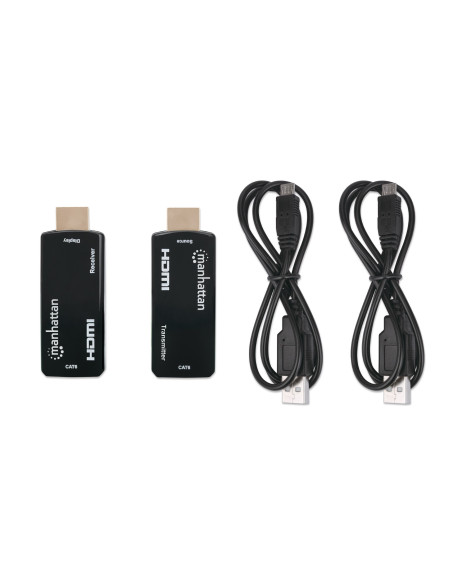 Extender HDMI Over Ethernet 1080p Compatto Nero