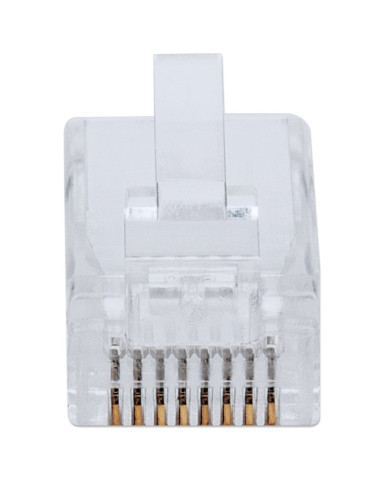 Confezione 100 Plug modulari RJ45 Passanti Cat5e FastCrimp