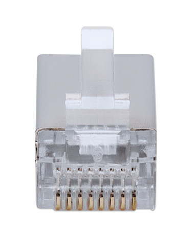 Confezione 100 Plug modulari RJ45 passanti Cat5e FastCrimp