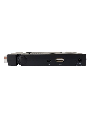Decoder Ricevitore Digitale Terrestre DVB-T/T2 H.265 HEVC 10bit USB HDMI Scart 180&deg e Telecomando Universale 2 in 1