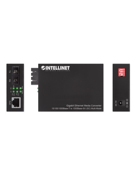 Gigabit Ethernet Media Converter Fibra SC Multimodale