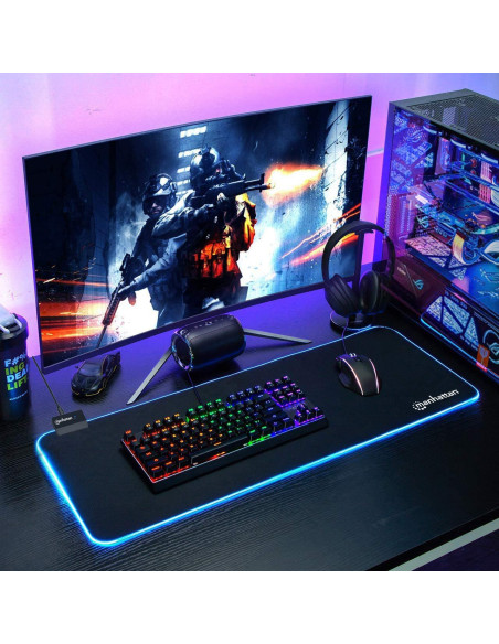 Tappetino Mouse Gaming XXL Illuminazione LED Effetti Luce RGB