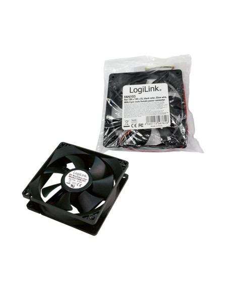 Ventola PC 120x120x25 12V 1800RPM con Cavo Alimentazione a Y
