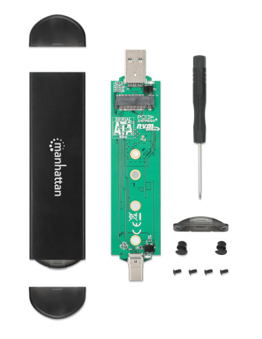 Box Esterno USB SSD M.2 NVMe e SATA Connessioni USB-C&trade e USB A