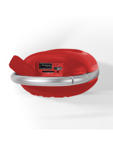 Mini Altoparlante Wireless BT V5.3 Speaker Luce LED Vivavoce TF USB Rosso