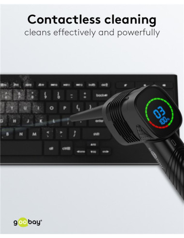 Kit di Pulizia Elettrico per PC Soffiatore ad Aria con 5 Ugelli Intercambiabili