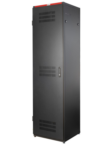 Armadio Rack 19'' 600x600 47U per Batterie Fotovoltaico Nero