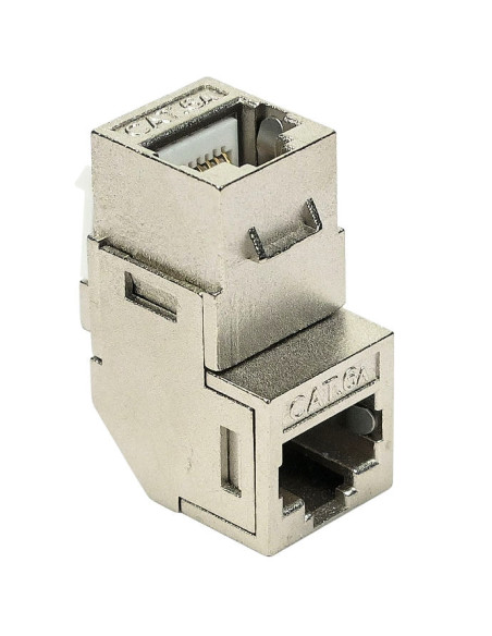 Accoppiatore RJ45 F/F 90&deg Cat.6A Schermato
