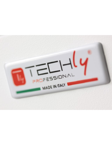 Armadio Rack 19'' a muro 22U sezione unica P 600mm Porta Grigliata Bianco