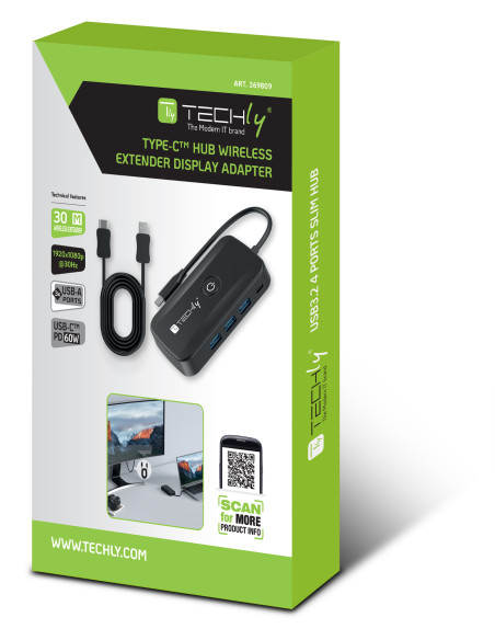 Adattatore Video Extender Wireless con Hub USB-C&trade 5-IN-1