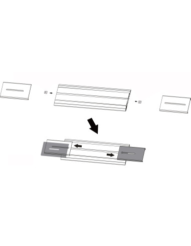 Kit Staffe e Braccio di Giunzione per Supporto Video Wall da Pavimento