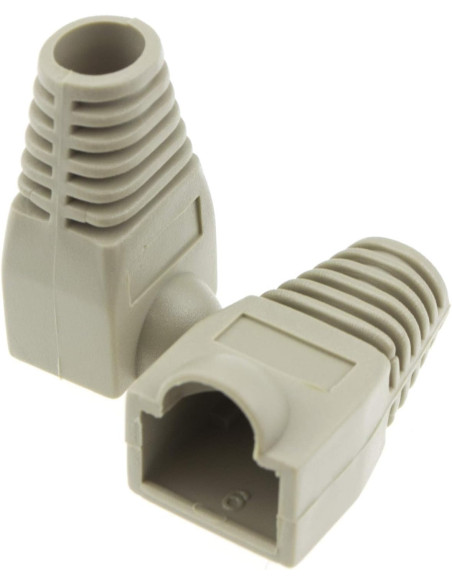 Copriconnettore per Plug RJ45 6.0 mm Grigio 10 pz