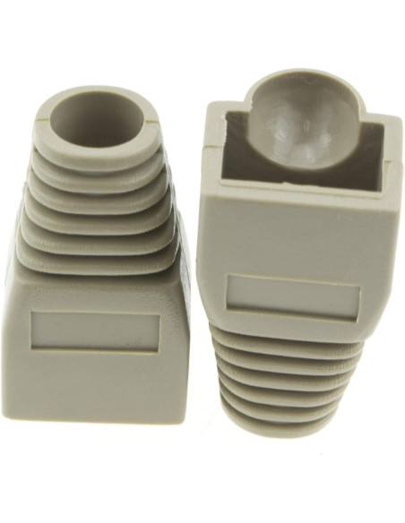 Copriconnettore per Plug RJ45 6.0 mm Grigio 10 pz
