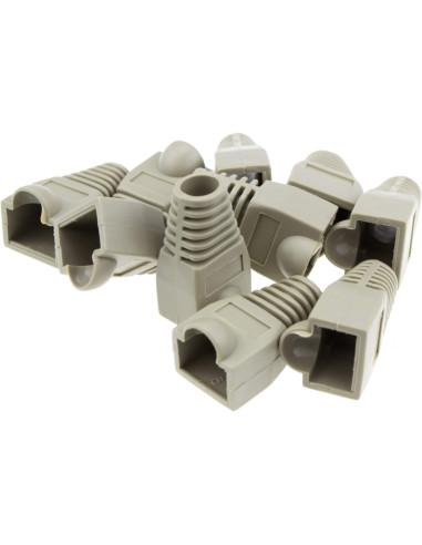 Copriconnettore per Plug RJ45 6.0 mm Grigio 10 pz