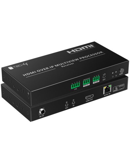 Ricevitore per Matrix Extender HDMI Over IP 4K su Cavo Cat.6 fino a 120m Multiview Ipcolor iMMS