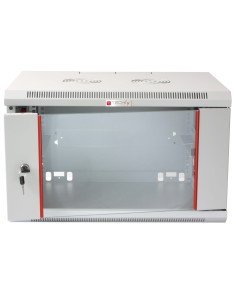Armadio Rack 19'' a muro 9 unit&agrave sezione unica prof. 450mm Grigio 2