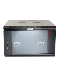 Armadio Rack 19'' a muro 12 unit&agrave sezione unica prof. 450mm Nero 2