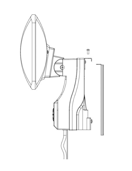 Stufetta da Parete al Quarzo per Interno Esterno IP24 2400W