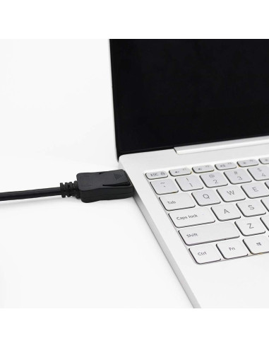 Cavo Audio/Video DisplayPort 1.4 8K M/M Angolato 90&deg 3m Nero