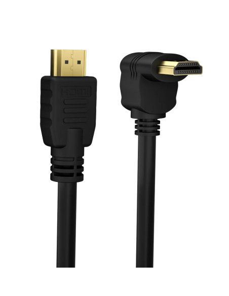 Cavo HDMI&trade High Speed con Ethernet A/A M/M Angolato 90&deg 1m