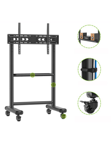 Supporto a Pavimento Trolley TV LCD/LED/Plasma 60-86'' Multifunzione