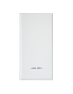 WHITEK S44 Invertitore Tasto con Gemma 1P 16AX Illuminabile 1 Modulo Bianco Opaco 2