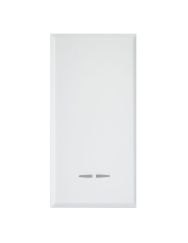 WHITEK S44 Invertitore Tasto con Gemma 1P 16AX Illuminabile 1 Modulo Bianco Opaco