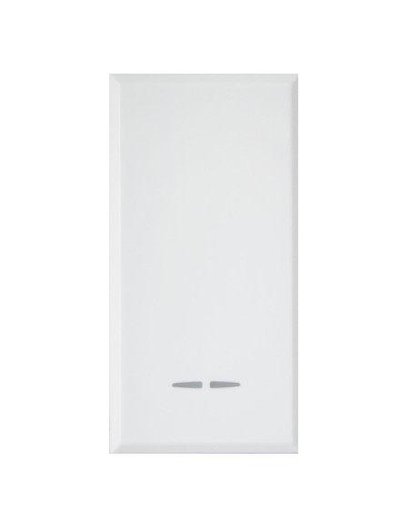 WHITEK S44 Invertitore Tasto con Gemma 1P 16AX Illuminabile 1 Modulo Bianco Opaco
