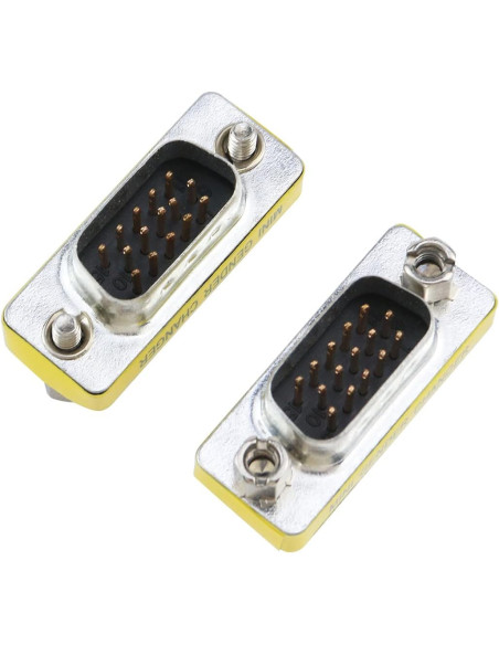 Mini Gender Changer VGA DB 15 poli HD M/M