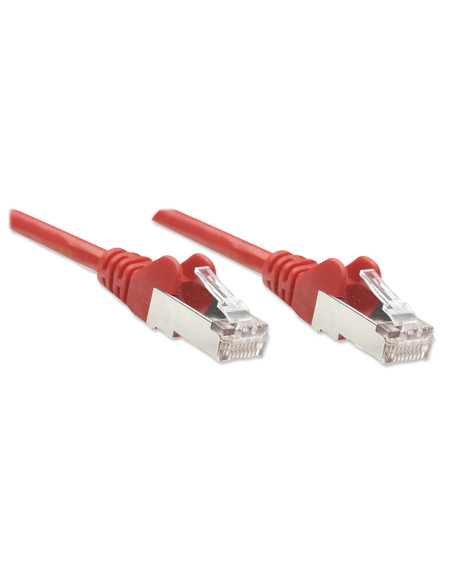 Cavo di rete Patch in Rame Schermato Cat. 5e Rosso F/UTP 1 m