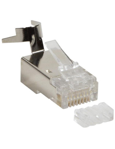 Plug per Cat. 5 e 6 STP con Guida e Copriconnettore